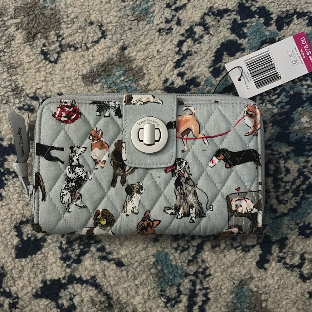 **Brand New** Vera Bradley wallet in the pattern Dog Show